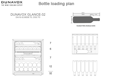 Винный шкаф Dunavox DAVG-32.80DSS.TO